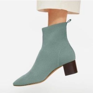 Cushionaire Neely Blueish Sock Ankle Boots